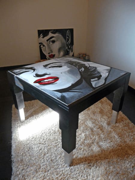 Painted dining table 